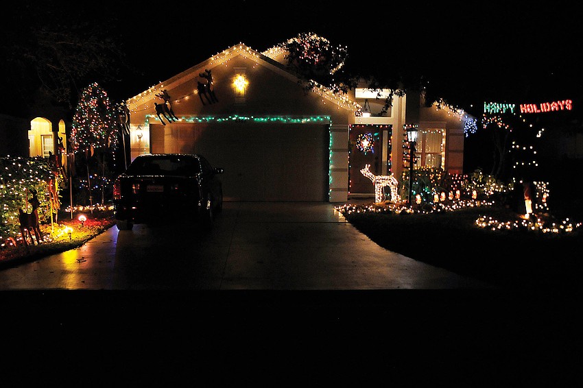 The owners of this home on Yellow Top Drive in Summerfield utilized their entire home and front yard in this year's display.