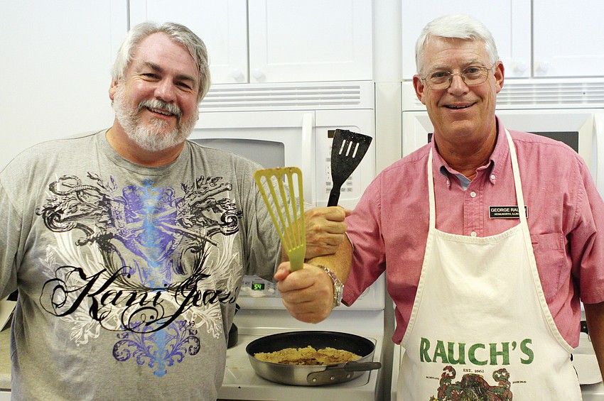 Huber-Rauch: Mark Huber and George Rauch cooked up the 35 fish they caught for Christ Church of Longboat Key, Presbyterianâ€™s fish fry in July.