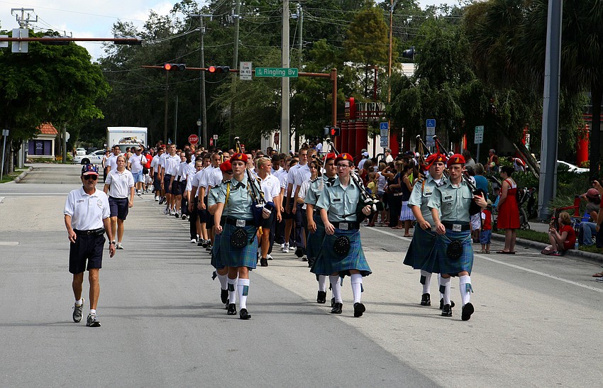 The Sarasota Military Academy took part in the Remembrance March Sunday, Sept. 11, from Five Points Park to Payne Park.