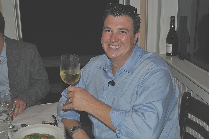 Paul Kauffman paired wine with all of the courses.