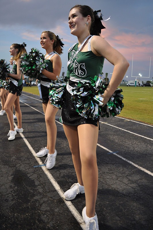 Michelle Jackson and the rest of the Silver Stars Dance Team kept the crowd enthusiastic.