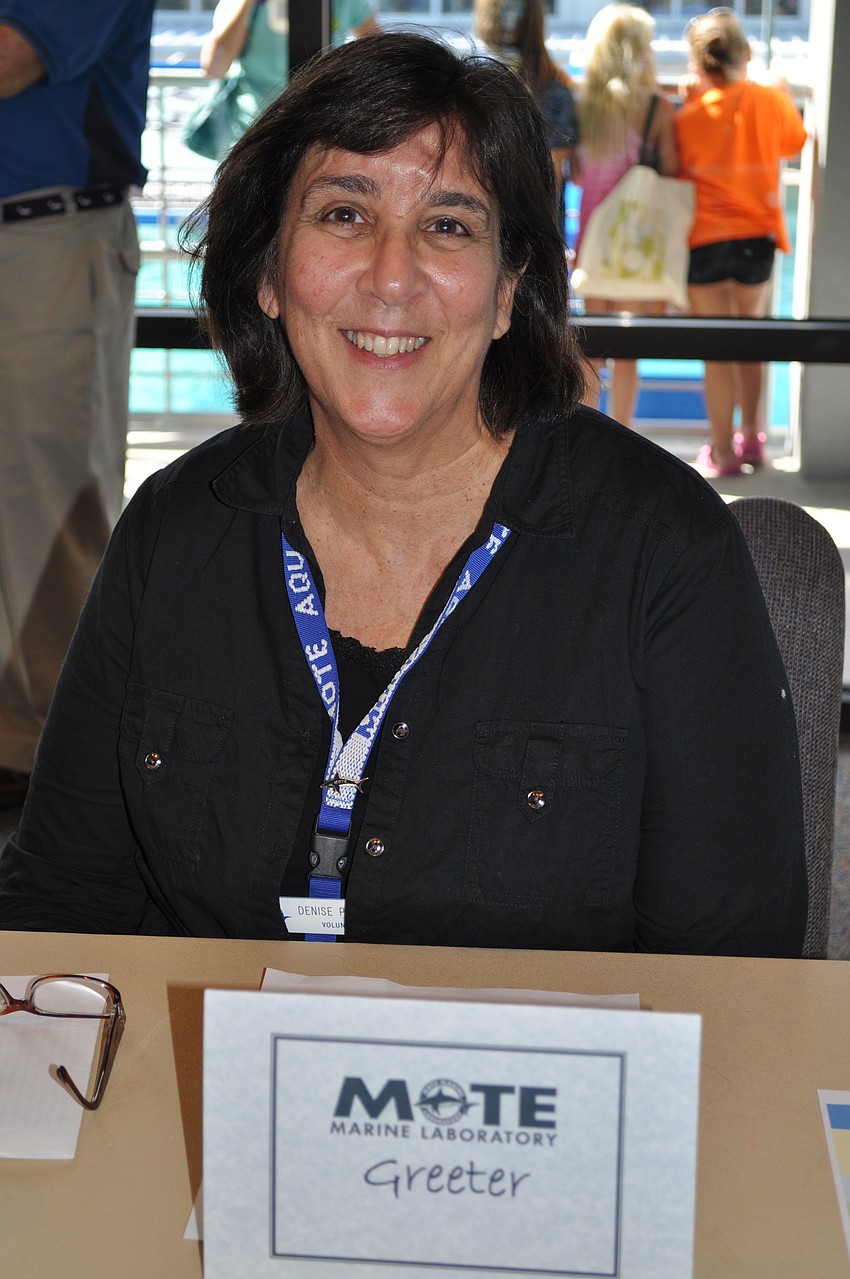 Denise Perreca is a current volunteer at the information desk in the aquarium.
