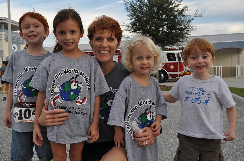 Cooper Schrock, Sophie, Collen and Anna Buckmeier and Tucker Schrock