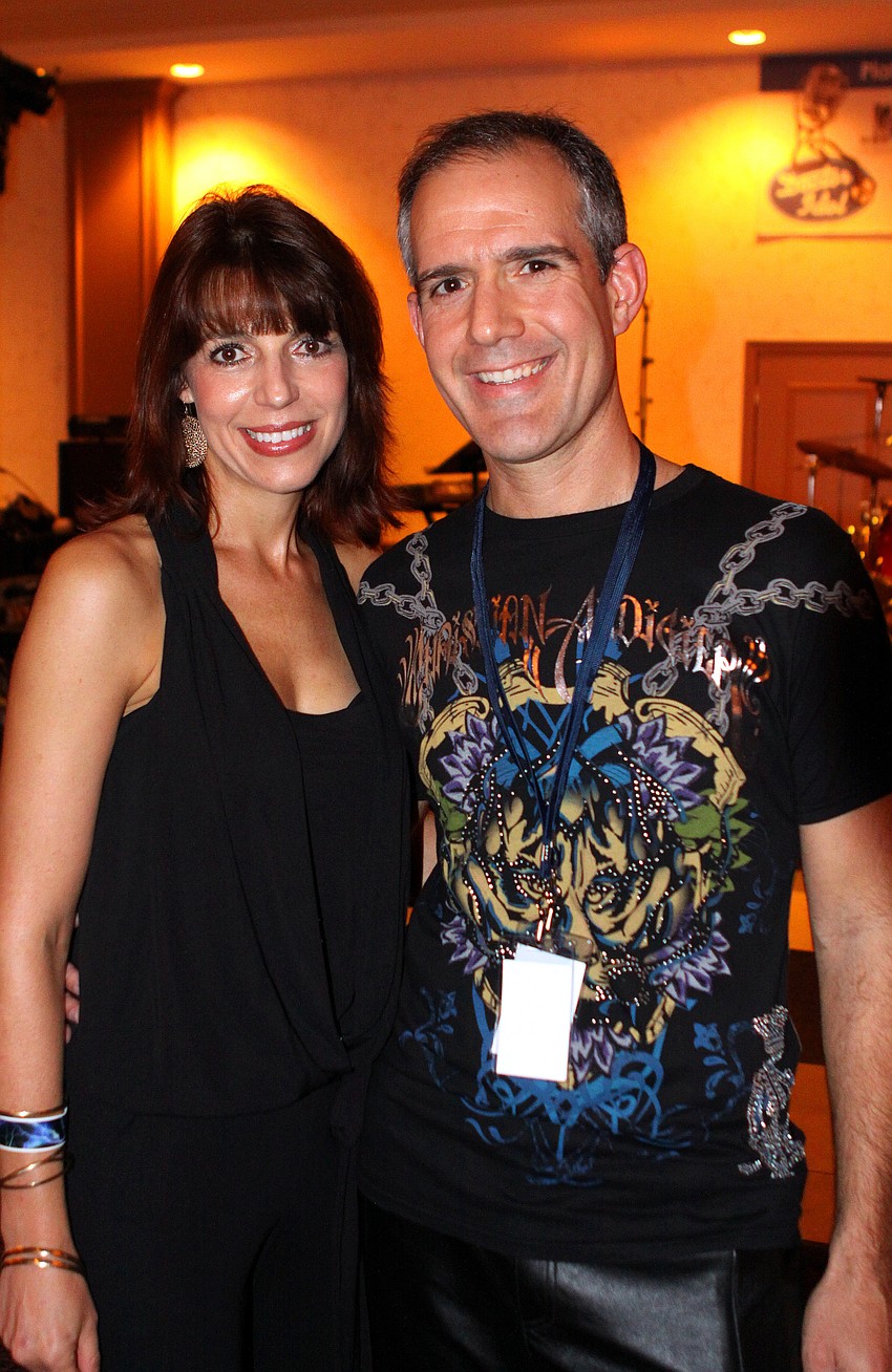 Leigh and Dr. Michael Gordon pose together Thursday, Oct. 14 during Dr. Idol at Michaelâ€™s on East. Dr. Gordon, president of the Sarasota Orthopedic Associates, the premier sponsor of Dr. Idol, played in McDreamy and the Anatomy.