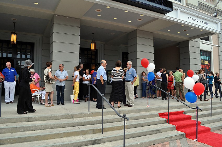 People waited Monday, Oct. 17 at the FSU Center for the Performing Arts.