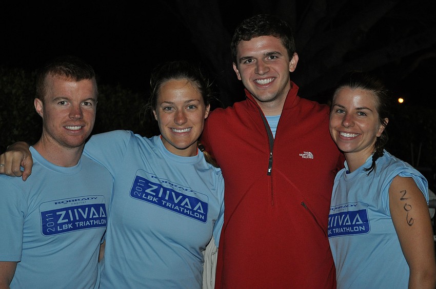 Richard Lumsden from Scotland, Anna Conte from New York, David Melton from Lakewood and Margaret Czervionke from Ponte Verda Beach