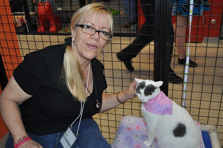 Adoptions volunteer Tina Steele and Sarafina