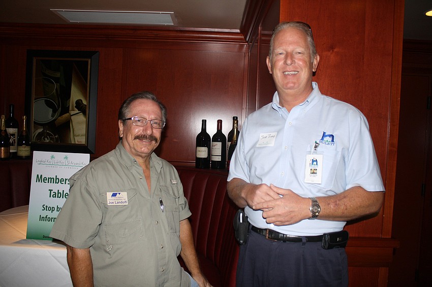 Joe Landolfi with Manson Roofing, Inc and Scott Bishop with Hulett Environmental Services