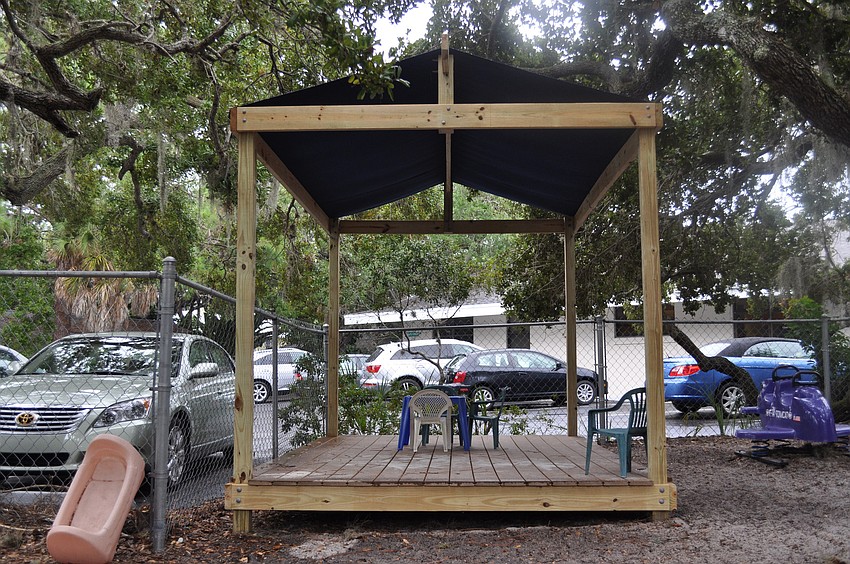 The theatre Noah Taylor built for his Eagle Scout project.