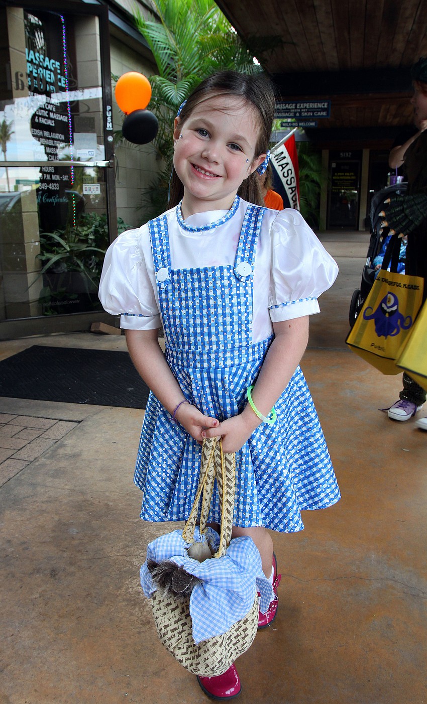 Madilyn Hagney, 5, went as Dorothy from â€œWizard of Ozâ€.