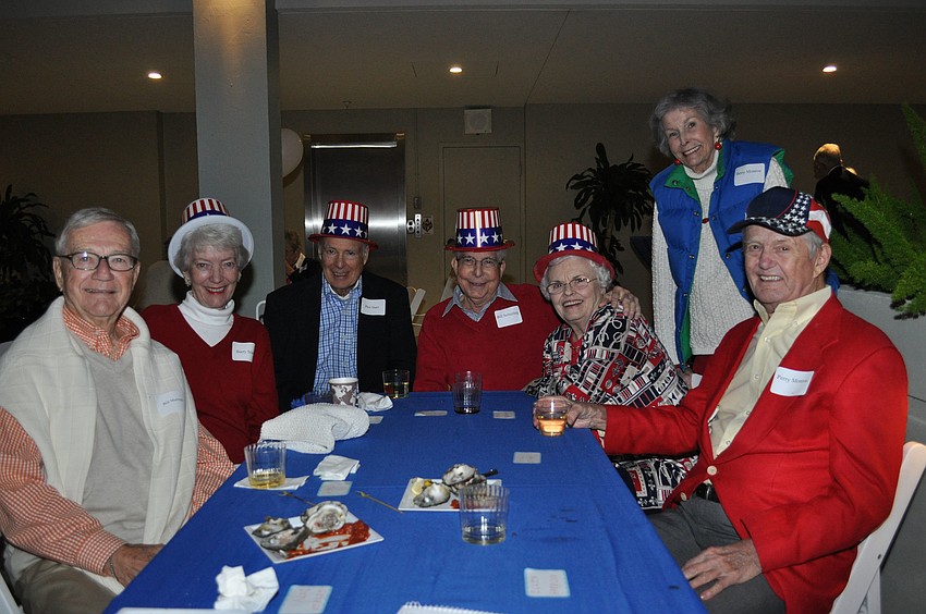 Bill Murtagh, Barry and Phil Starr (Phil served in the Army from 1957 to 1965), Bill and Jeanne Seiberling (Bill served in the Army from 1950 to 1952), Betty and Perry Monroe (Perry served in the Army from 1950 to 1951).