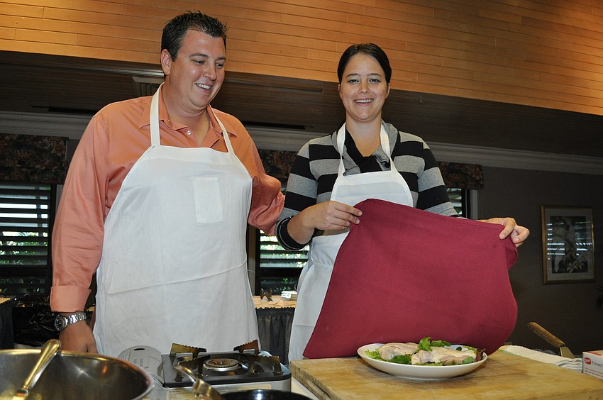 Paul and Theresa unveil their secret protein: Chicken.