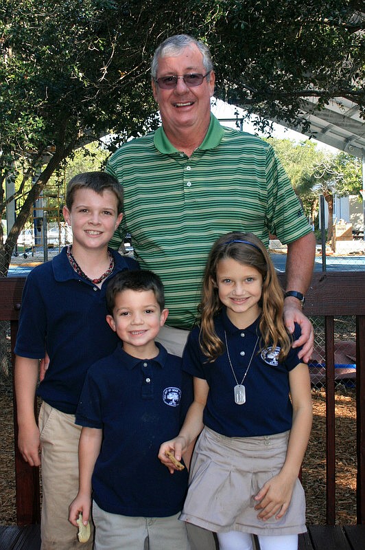 Lee Miller with his grandchildren Anthony Squitieri, Heather Squitieri and Jonathan Squitieri courtesy of Vicki Hosmer.