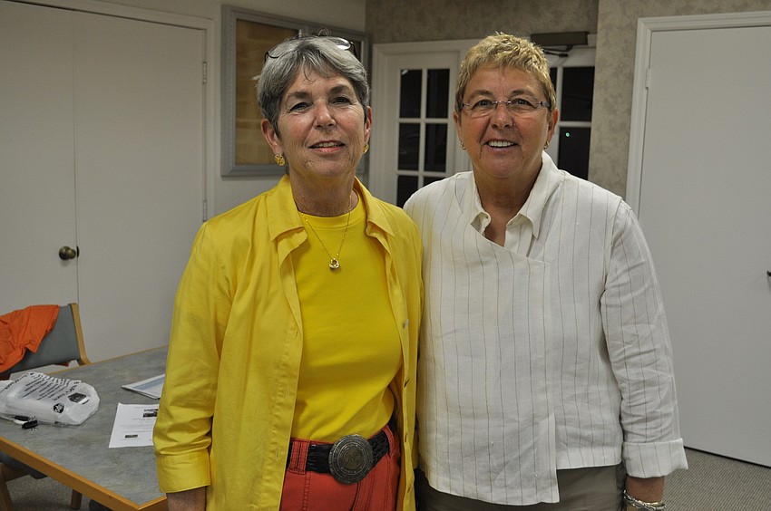 President of the Garden Club Madelyn Spoll and Program Director Sarah Tate
