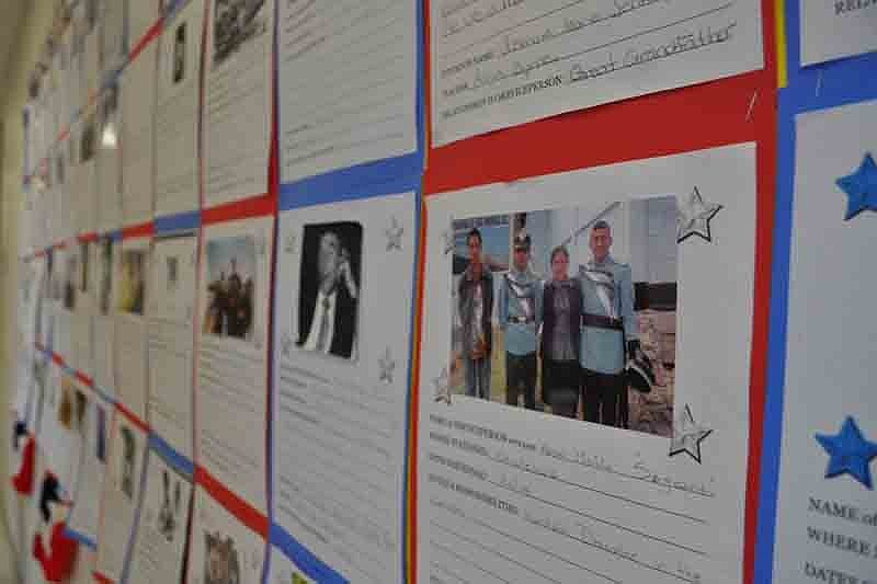 Gullett students created a Wall of Honor.