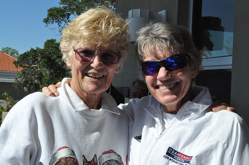 Ria Graham and Susie Martin play partners for doubles and are also playing singles in the tournament