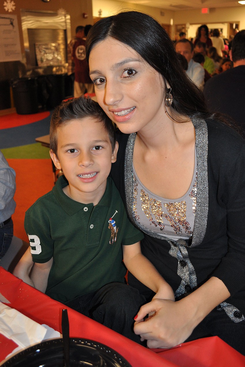 Dimitar Kalev with his mother, Valentina