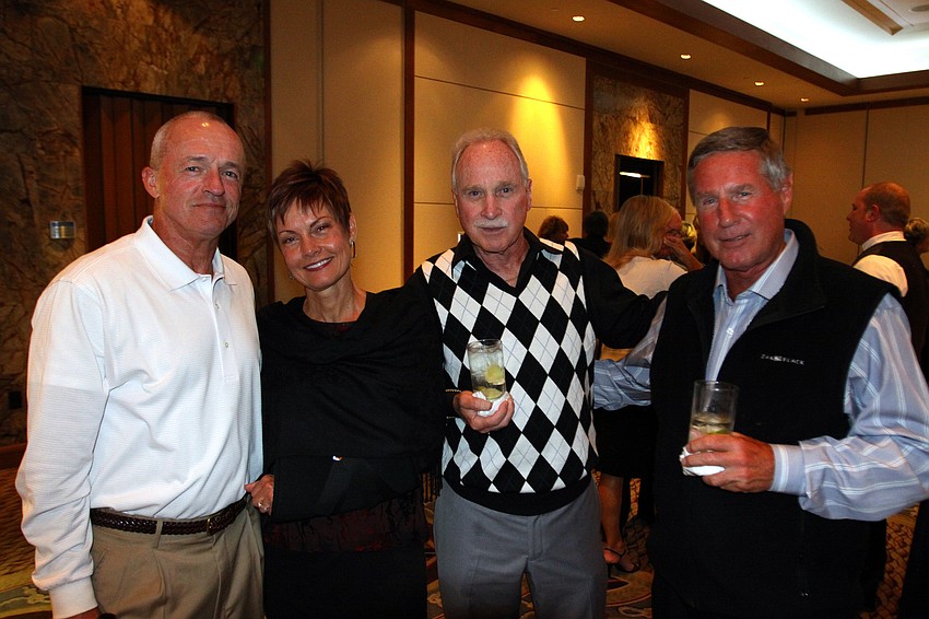 Jim and Virginia Long, Rich McGrath and Andy Sawyer