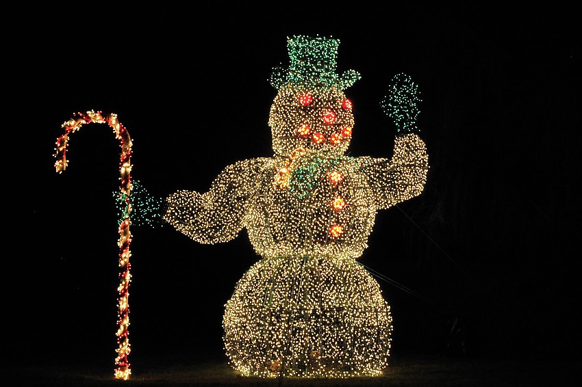 No East County Christmas would be complete without River Club's famous 18-foot-tall, 10,000-light snowman.
