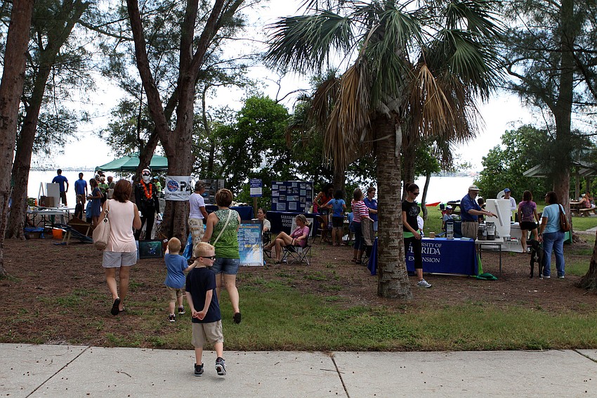 Many organizations and groups had tables set up with games and activities Saturday, Sept. 24, at Ken Thompson Park.