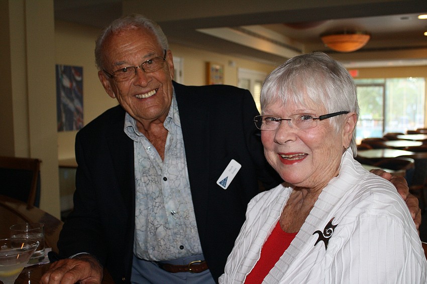 Herb Jones and Louise King pose for a photo.