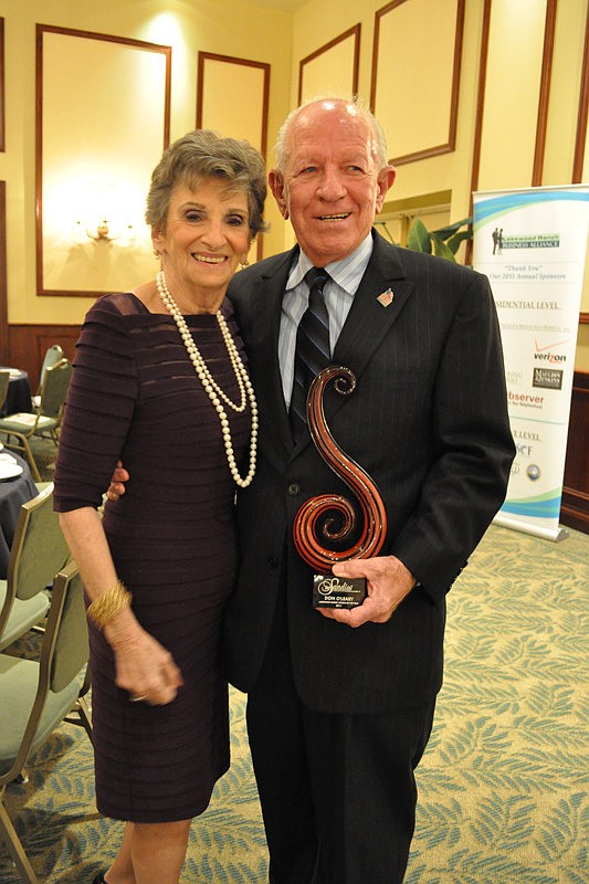 Audrey and Don O'Leary, winner of the Citizen of the Year Award