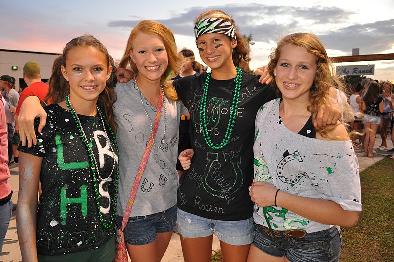 Gabby Morford, Maddie Wilder, Sydney Panzarino and Makenzie Legg enjoyed all the festivities.