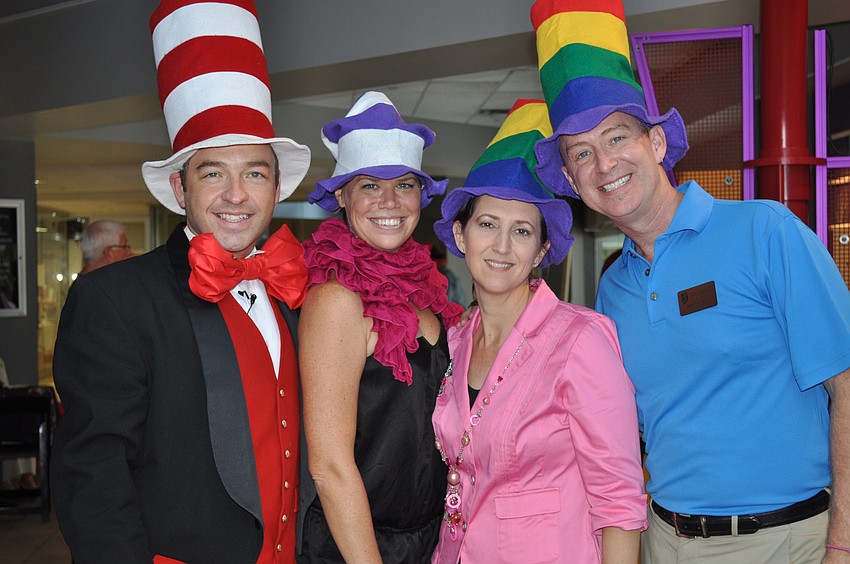 Cat in the Hat Chip Fisher, Executive Director of G Wiz Molly Morgan, Managing Director of The Players Michelle Bianchi Pingel and Artistic Director of The Players Jeffery Kin