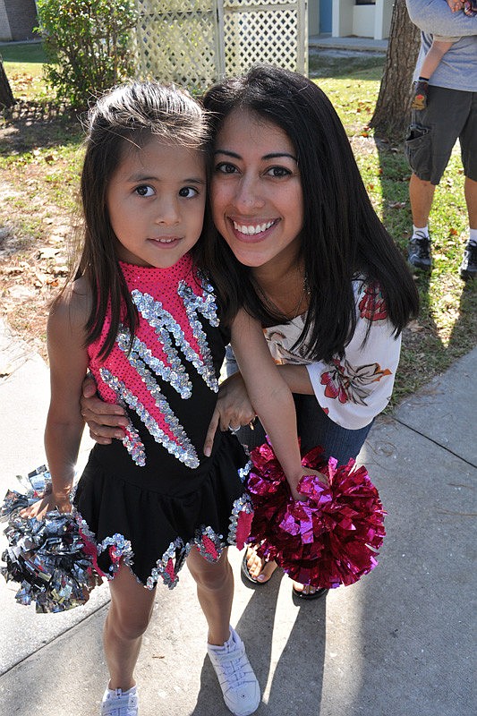 Brianna Ngo, pictured with her mom, Jackie, participated in her first recital with the Tara Dance Team.