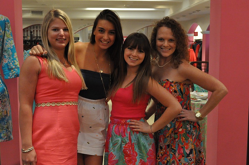 Lilly Pulitzer employees Taryn Taylor, Libby Goddard, Lizzie Porter and Morgan Baker