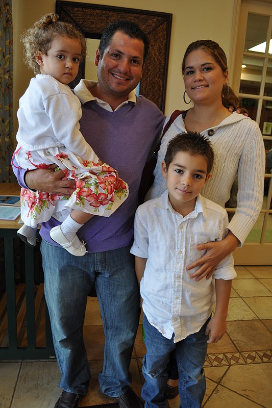 Tito and Karina Orozco brought their children, Gabriella and Juan, out to the breakfast.