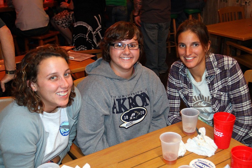 Interns Lindy McMorran, Katelin Stoltz and Sarah Schuh