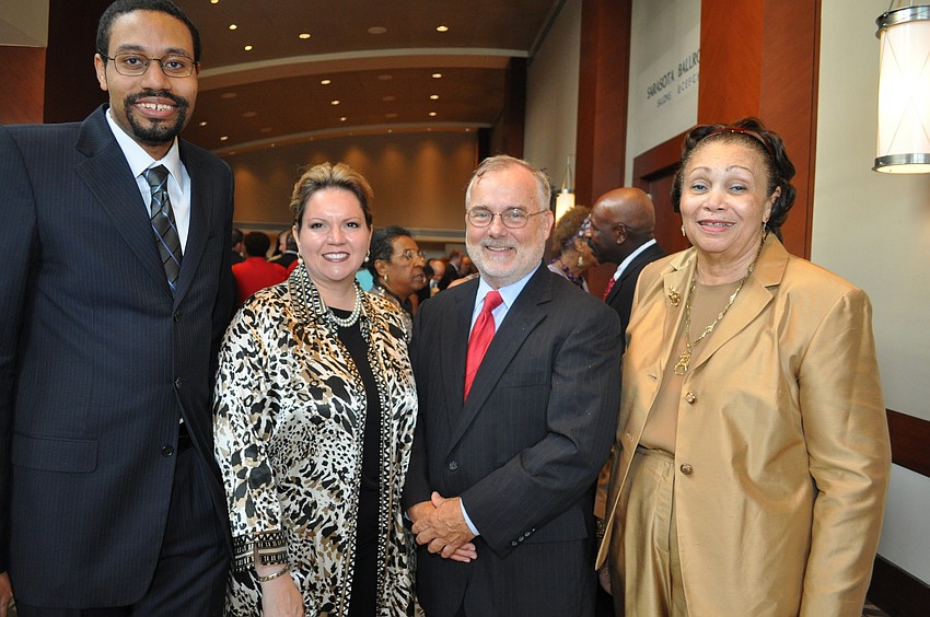 Joseph Wharton, Veronica Miller, Dr. Gordon Michalson and Lou-Bertha McKenzie-Wharton