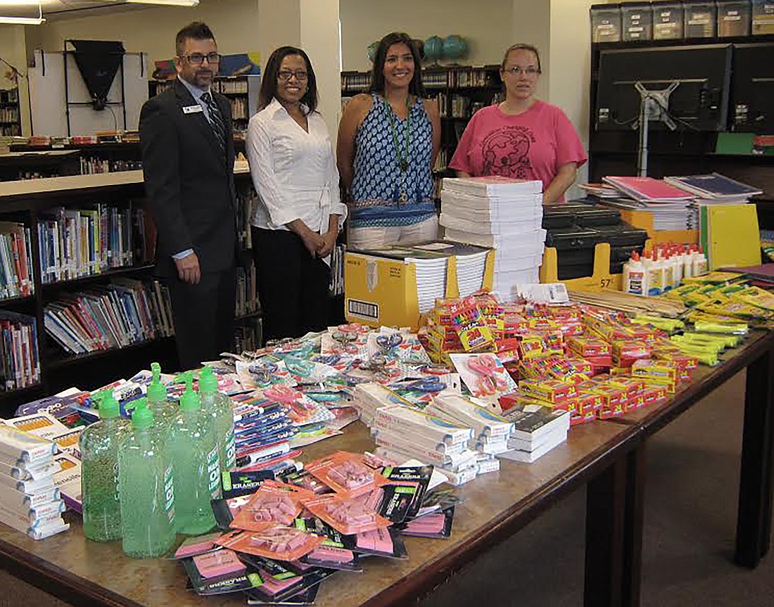 Operation Changing Lives donated school supplies to Bunnell Elementary students. Courtesy photo