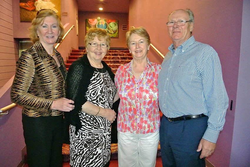 Bridget Spiess and Mary Hermansen, with Angela and Dermott Dunne