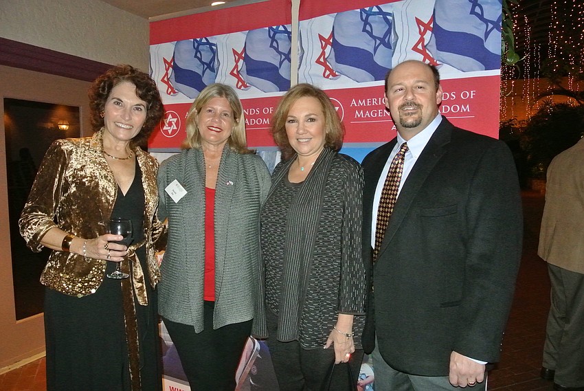 Alice Cotman and Marcelle May with Liz and Tony DeDominicis