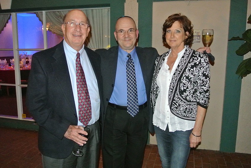 Lenny Landau, Cantor Cliff Abramson and Jamie Avery