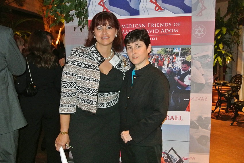 Chairwoman Gila Meriweather and event honoree Frida Ghitis