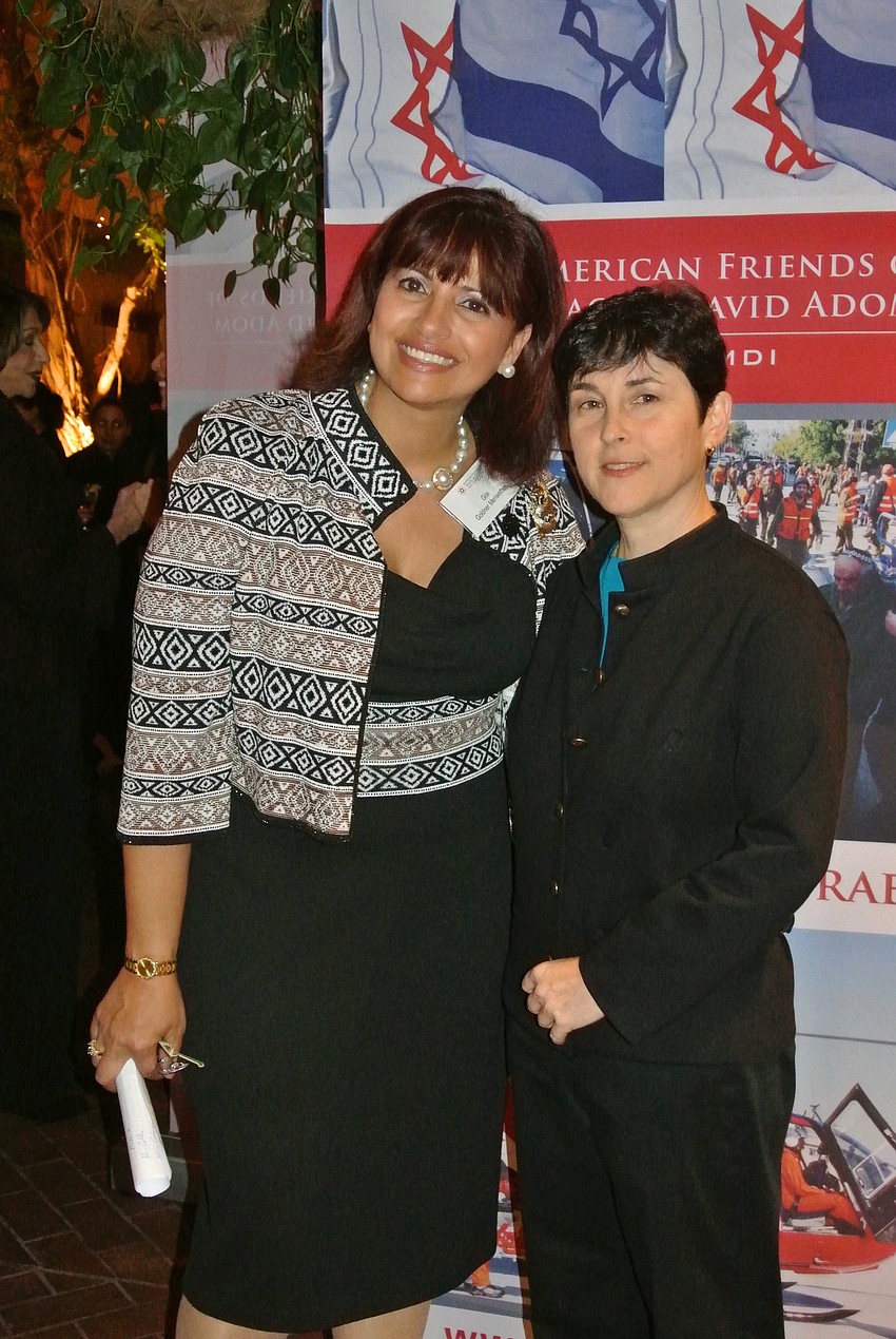 Chairwoman Gila Meriweather and event honoree Frida Ghitis