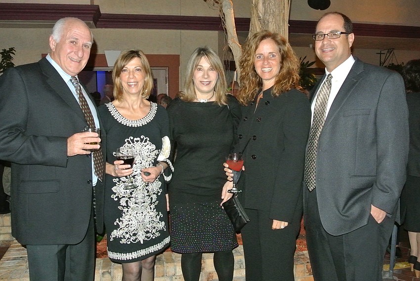 Martin and Shelley Waldman and Vivien Kalbaria with Lana and Ronni Tudin