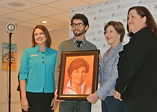 Stacey Corley, Andrew Theophilopoulos,former first lady Laura Bush and Stephanie Grosskreutz