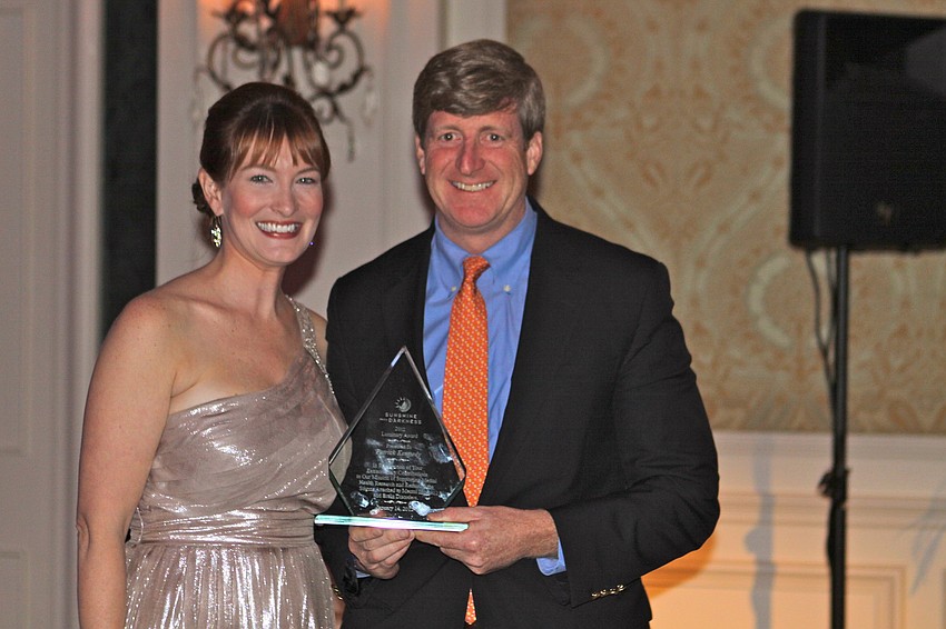Co-Chairwoman Emily Walsh and 2012 Luminary Award honoree Patrick Kennedy