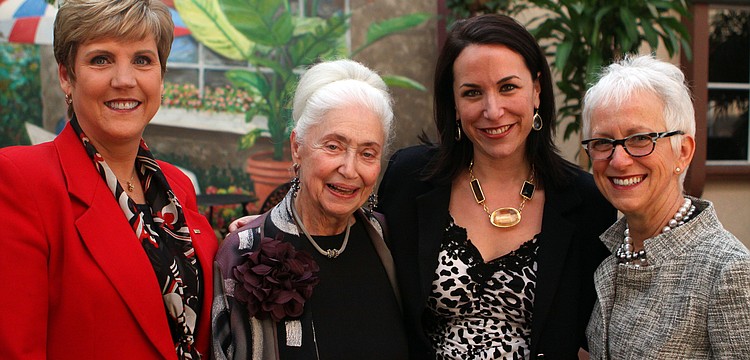 Honorees Margaret Callihan, Eva Slane, Betsy Kane-Hartnett and Anne Weintraub