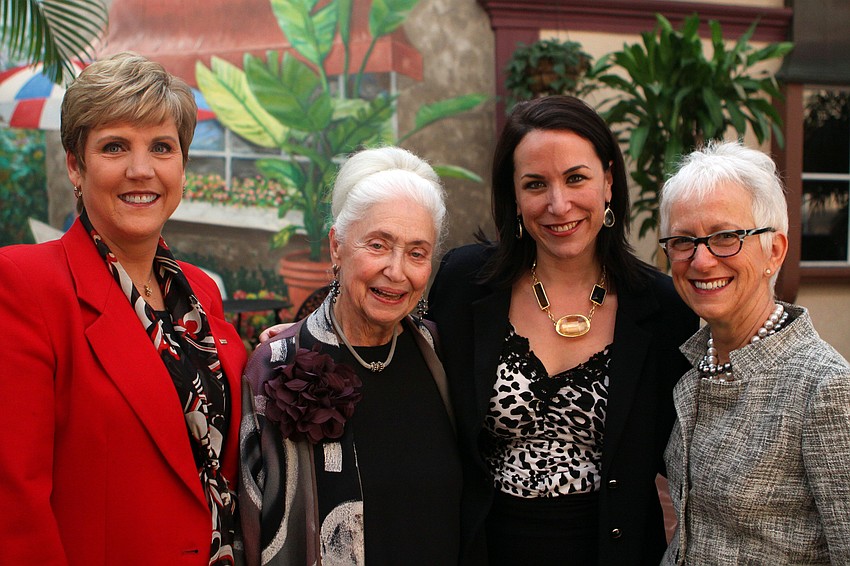 Honorees Margaret Callihan, Eva Slane, Betsy Kane-Hartnett and Anne Weintraub