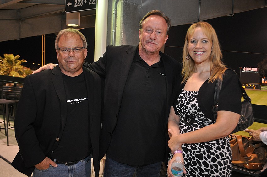 Dickie Herbst, Rob Brady and Jennifer Jensen with sponsor ROBRADY