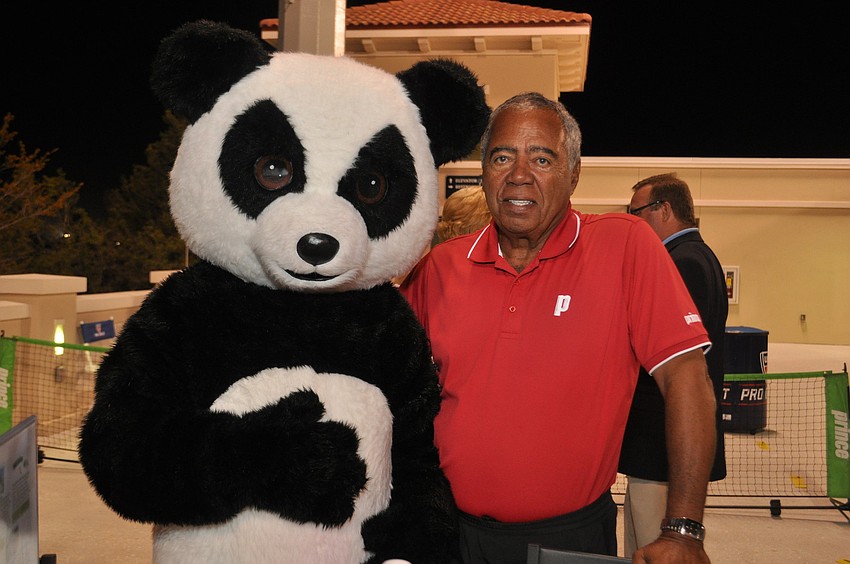 Destiny the Panda and Bob Davis, President of the Panda Foundation