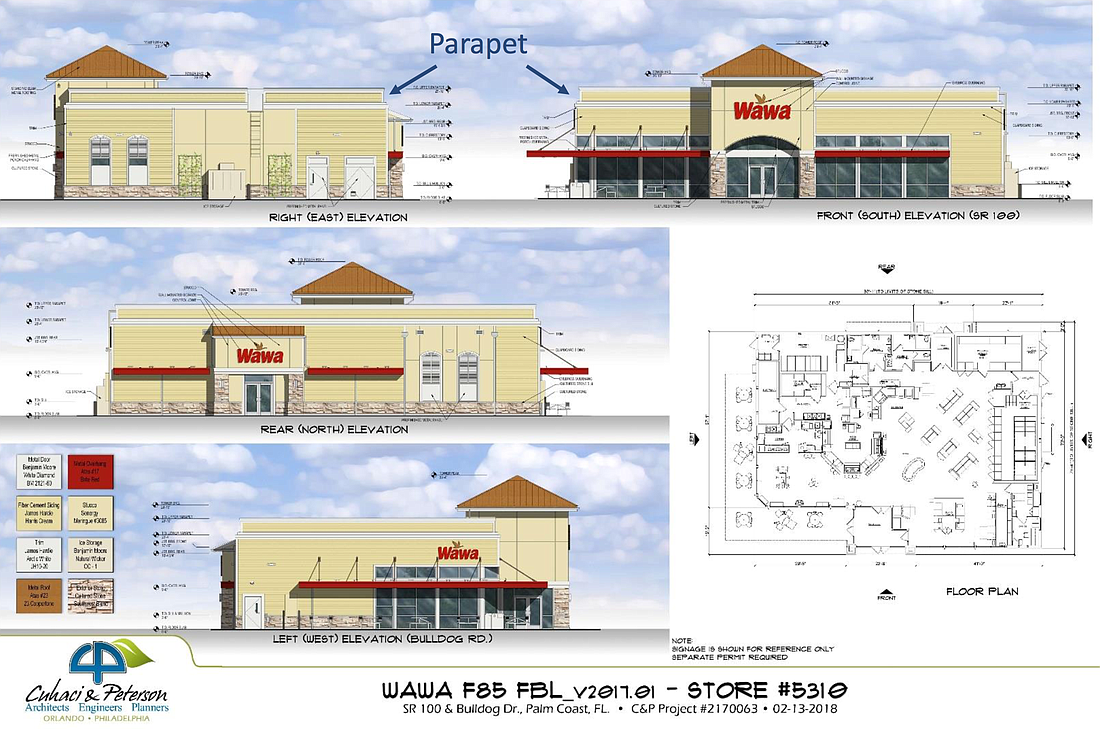 The store will be built on the northeast corner of State Road 100 and Bulldog Drive. (Image courtesy of the city of Palm Coast)