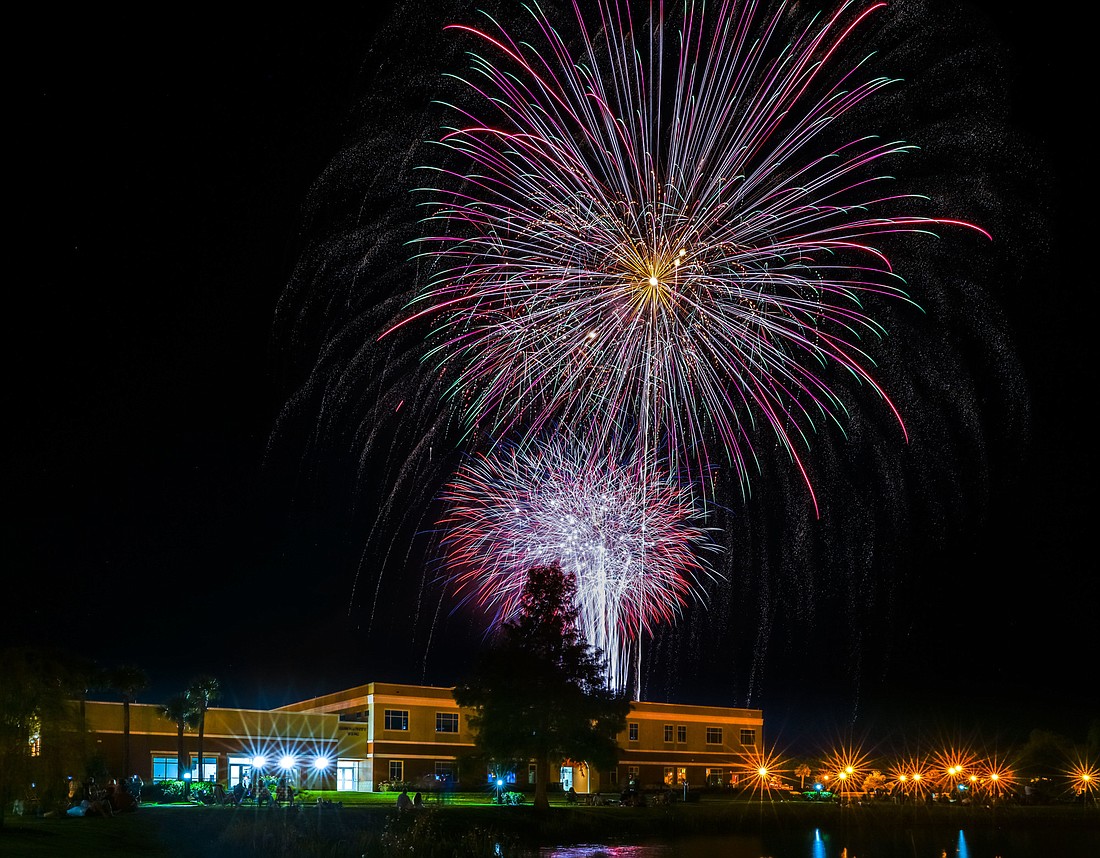 The city will hold its fireworks show on July 3 at Central Park in Town Center. Photo courtesy of Nicole Brownrigg