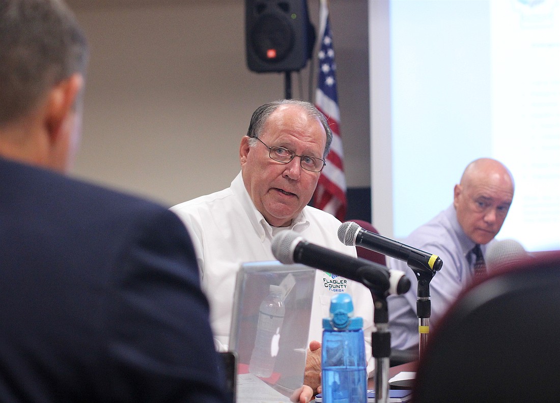 Commission Chairman Greg Hansen speaks at a commission workshop July 16. (Photo by Brian McMillan)