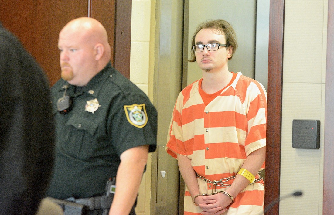 Nathaniel Shimmel at a pretrial hearing Aug. 14. (Photo by Jonathan Simmons)